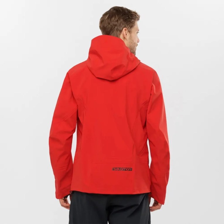 Red Salomon Outlaw 3L Shell Men's Ski Jackets | PH 06471Q